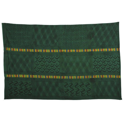 African Adinkra cloth Ghana Ashanti fabric hand stamped Symbols West Africa Art - Tribalgh
