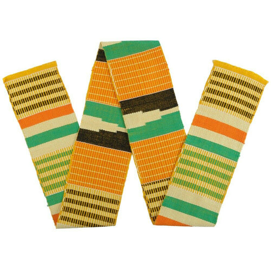 Kente stahl ghanaisches afrikanisches Tuch handgewebter handgefertigter Schal Ashanti-Stoff neue Schärpe - Tribalgh