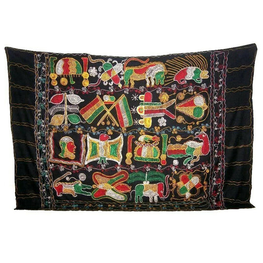 TESSUTO DEL GRANDE Akunitan Ghana Ashanti Tessuto di stoffa africano Etnico Tribale - Tribalgh