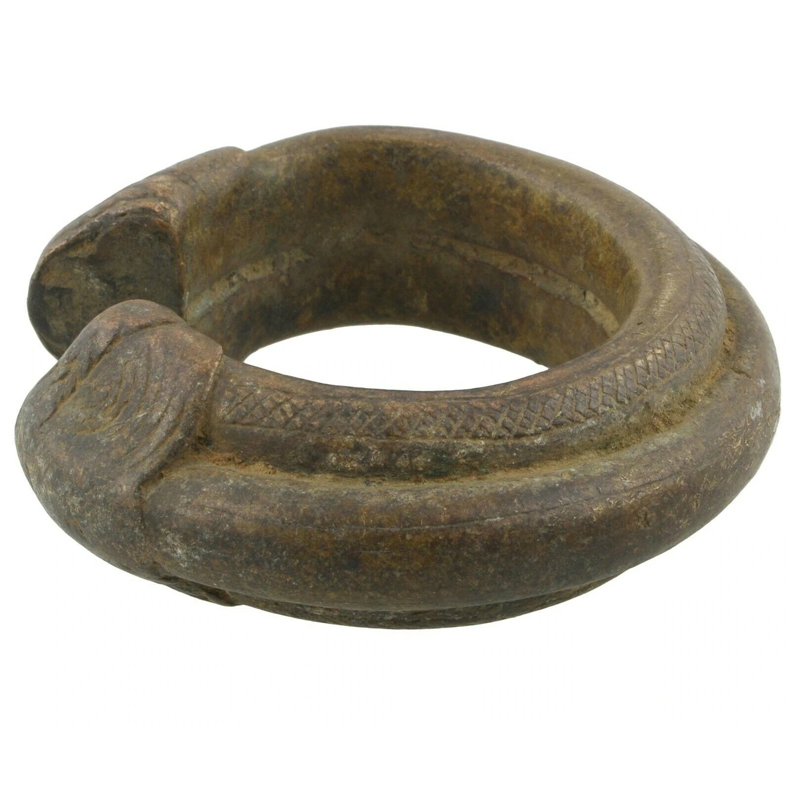 Antikes Messing Armband Afrikanische Währung Fulani Ghana Burkina Faso