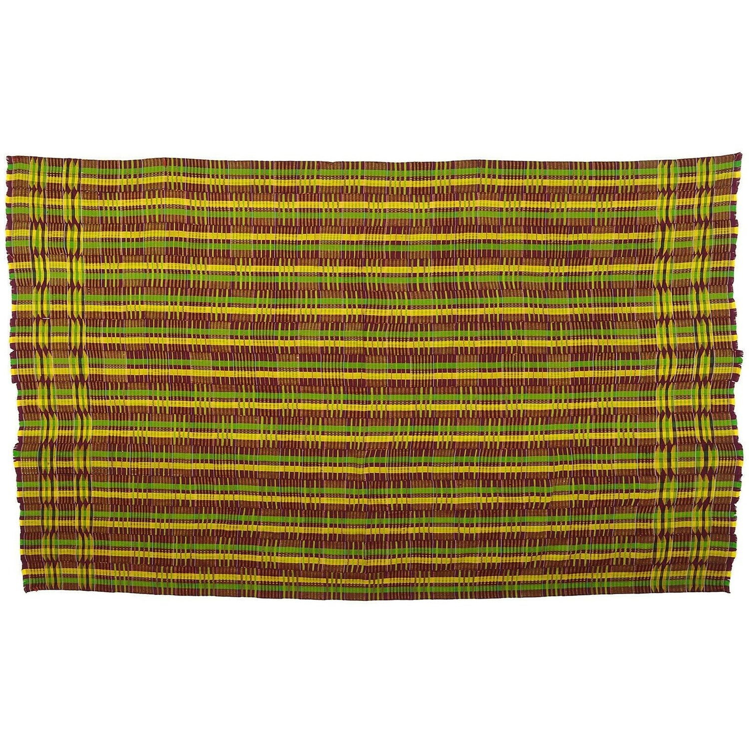 Handwoven SILK African Ashanti kente RARE hand woven cloth textile Ghana Art - Tribalgh