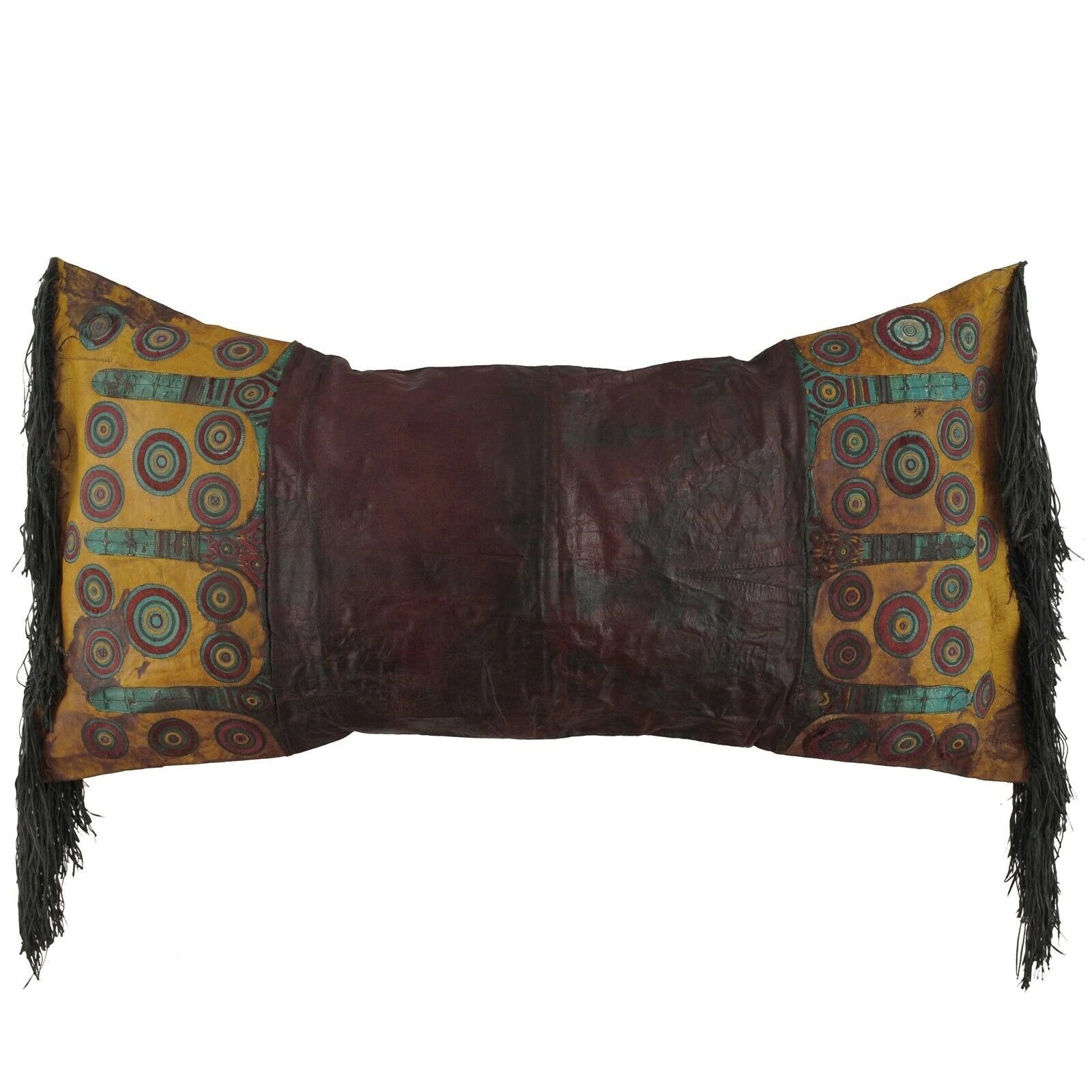 Old African Tuareg leather Pillow Case Mali Niger Sahara desert Bedouin Ethnic - Tribalgh