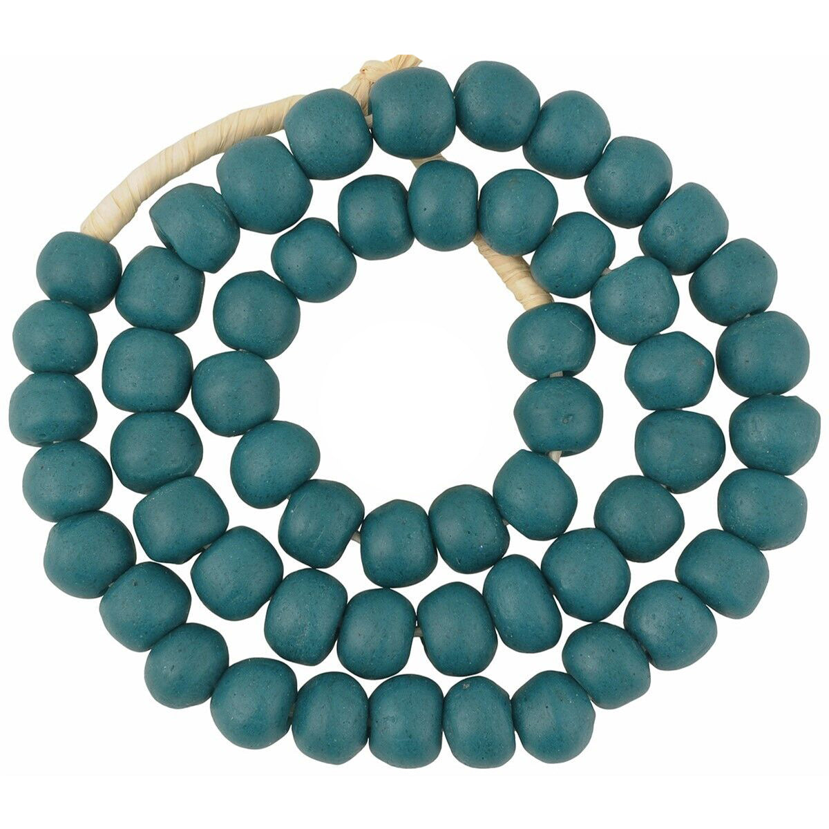 Glass powder beads handmade Krobo ethnic necklace African - Tribalgh