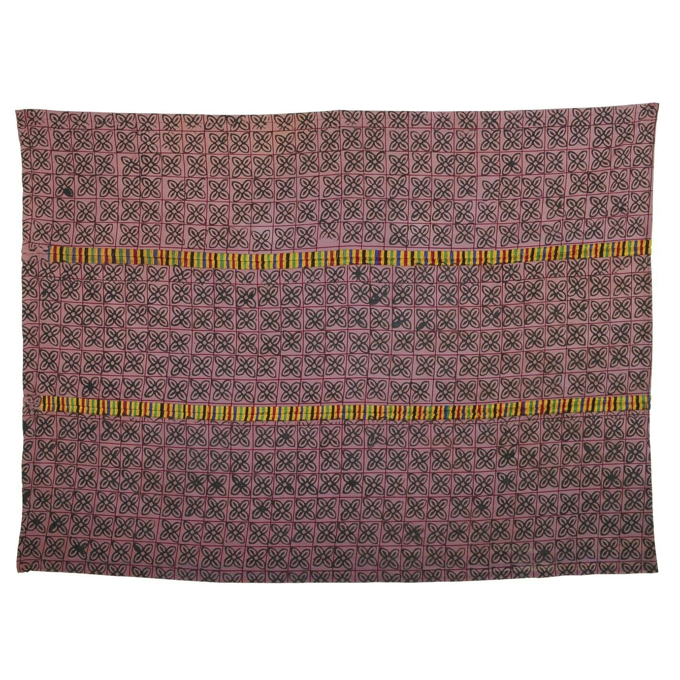 Adinkra Ashanti cloth African Art Ghana fabric hand stamped West Africa Decor - Tribalgh