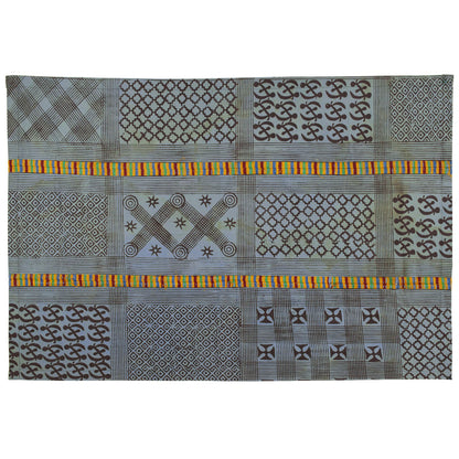 Adinkra Symbols ткань ашанти африканская ткань Гана тисненая вручную дизайн интерьера - Tribalgh