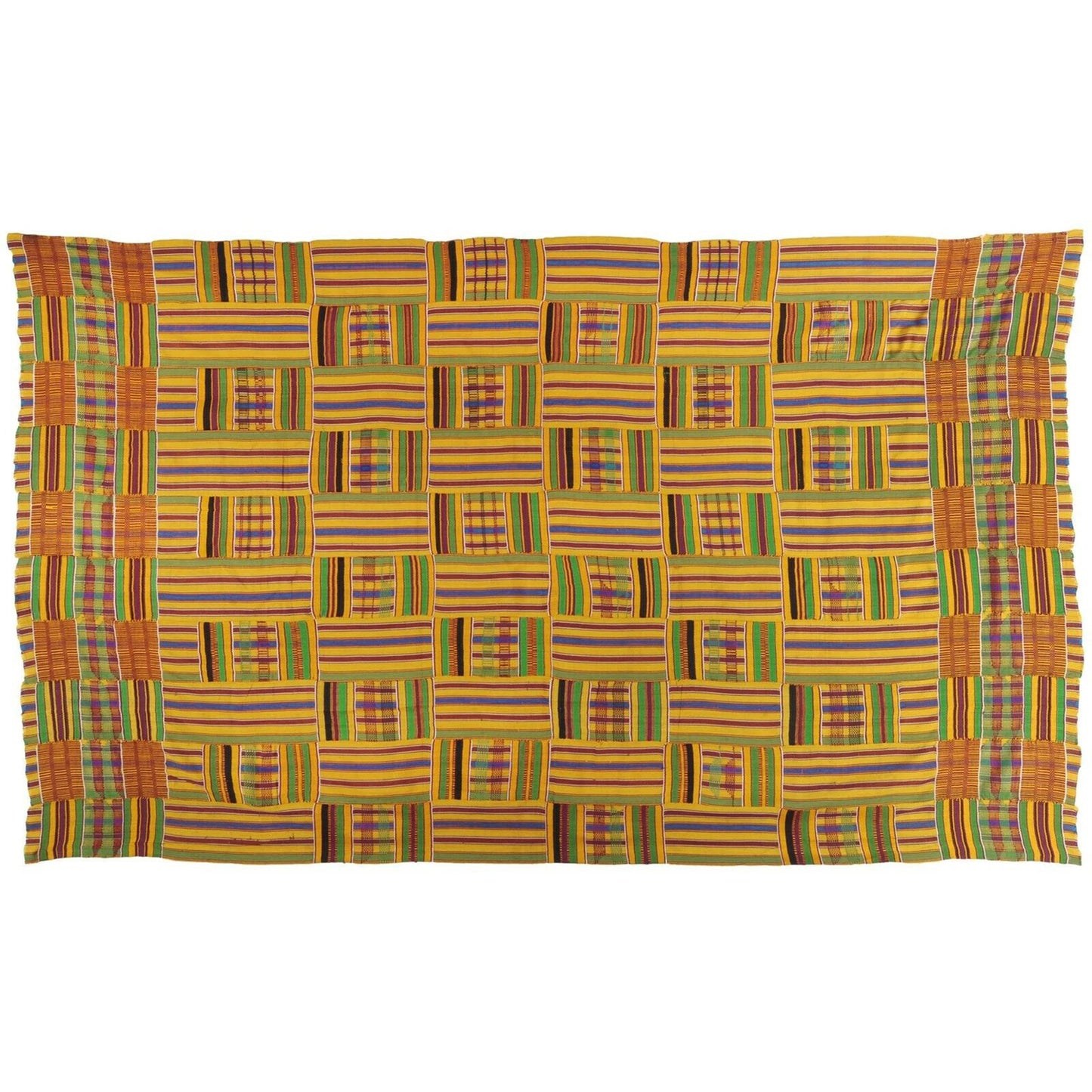 Ashanti Kente tela tejida a mano Asante African Akan decoración del hogar textil Ghana - Tribalgh