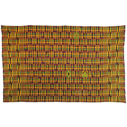 Tessuto africano Kente tessuto a mano Ashanti Asante Akan tessile per la decorazione della casa Ghana - Tribalgh