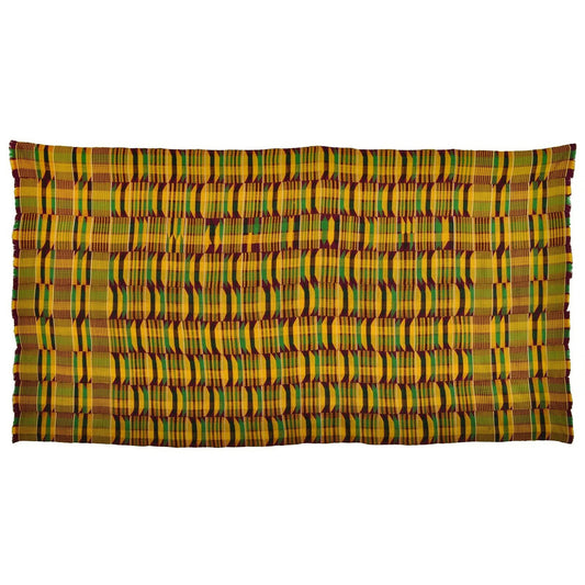 Ashanti Kente Ghana hand woven cloth Asante African hand made decoration textile - Tribalgh