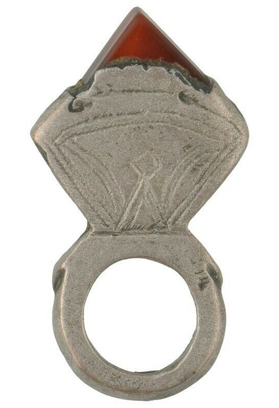 Ethnic Tuareg hair ornament silver pendant jewelry Old African Niger Nigeria Art - Tribalgh