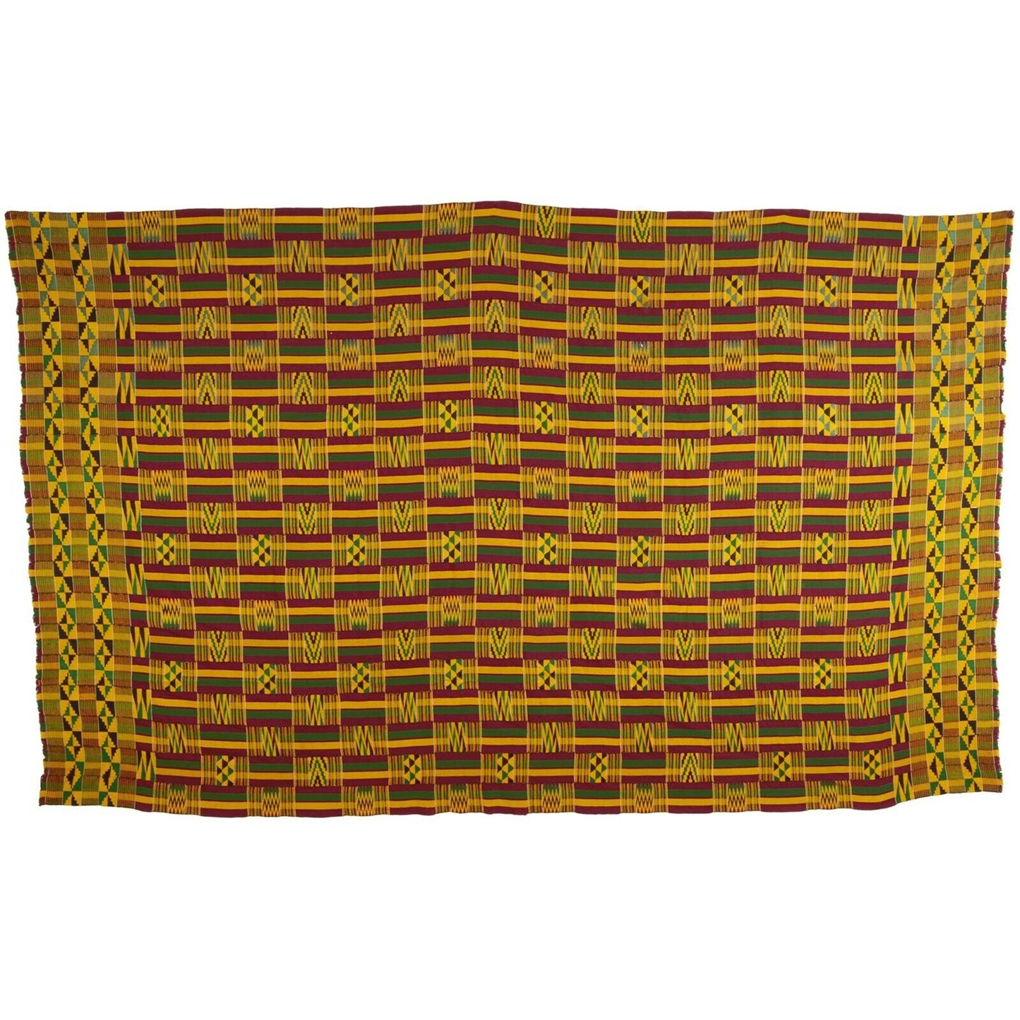 Kente African Ashanti Asante Akan handgewebtes Tuch Ghana Wanddekoration Art - Tribalgh