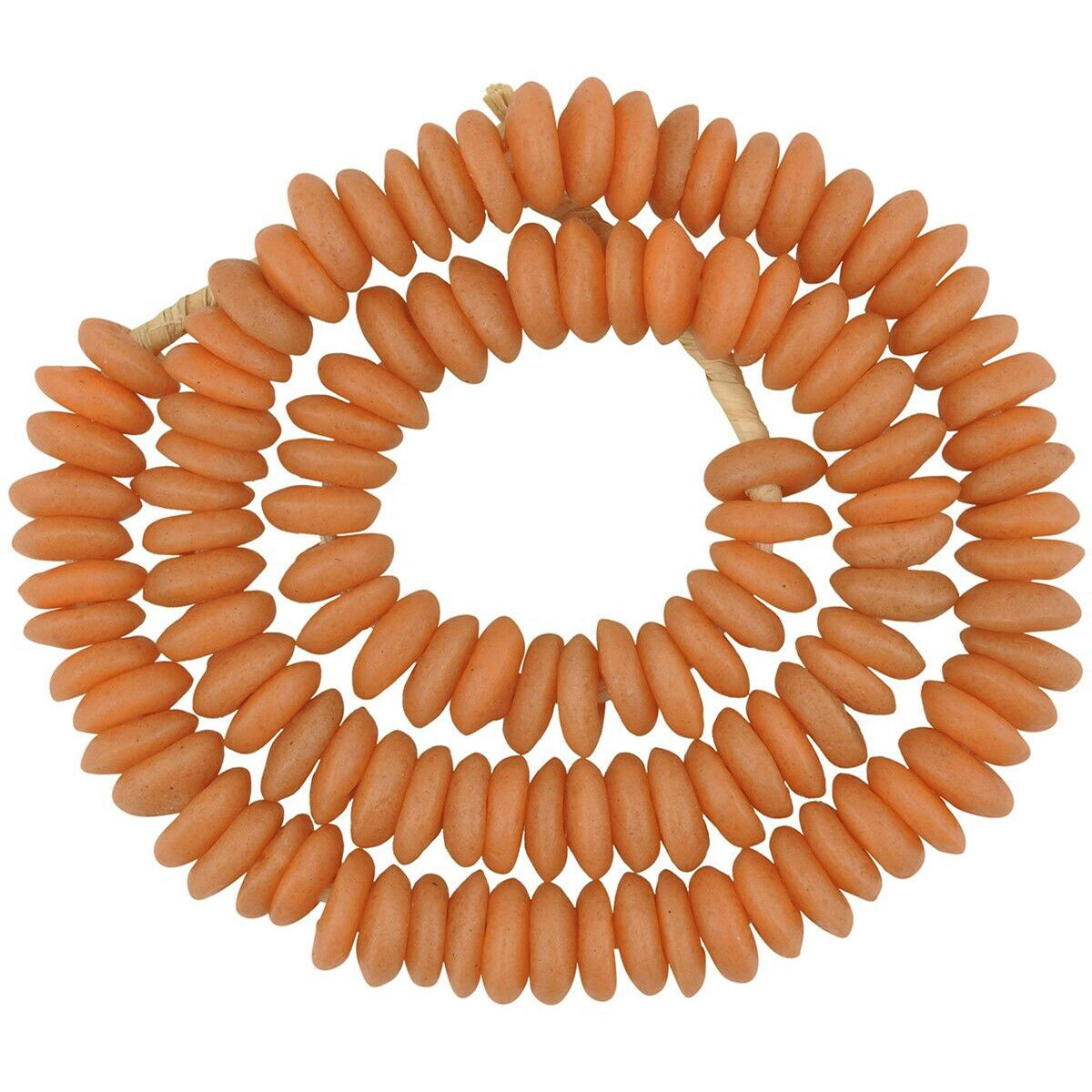 Authentic African Trade Beads: Krobo Glass Disks, Handmade In Ghana