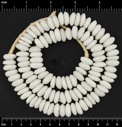 New African Krobo Glass Beads - Recycled Trade Beads From Ghana - close-up