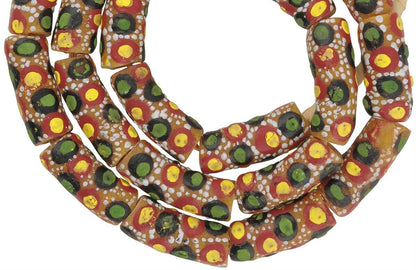 handgefertigte Perlen aus recyceltem Glas Ghana Halskette Afrikanischer Schmuck - Tribalgh