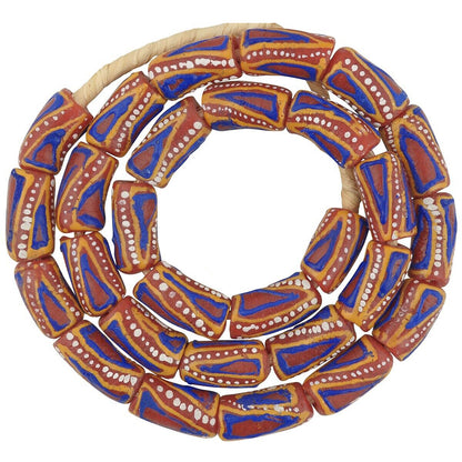 Perlen aus recyceltem Glas handgefertigt afrikanischen Halskette Schmuck Ghana - Tribalgh