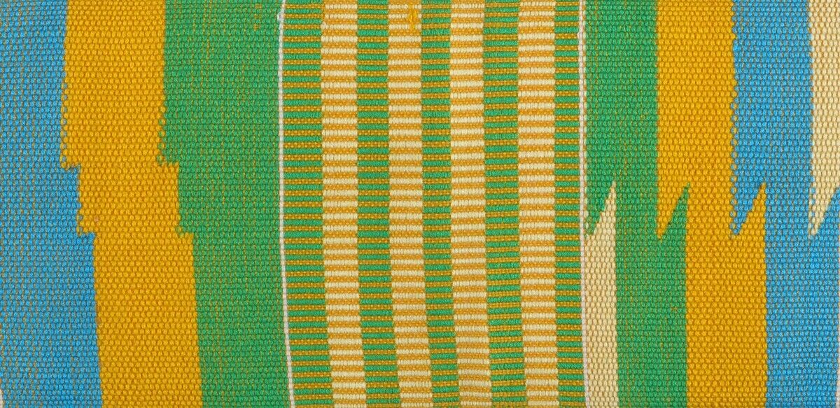 Authentic handwoven Kente Ghana fabric hand weaving cloth scarf stole African - Tribalgh