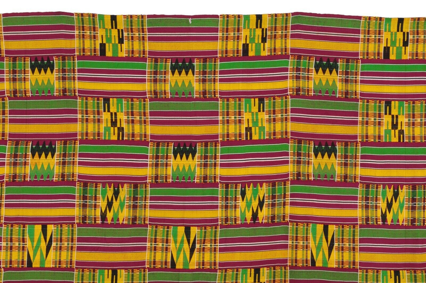 RARO DISEÑO Tela africana Kente tejida a mano Ashanti Asante Akan textil Ghana - Tribalgh