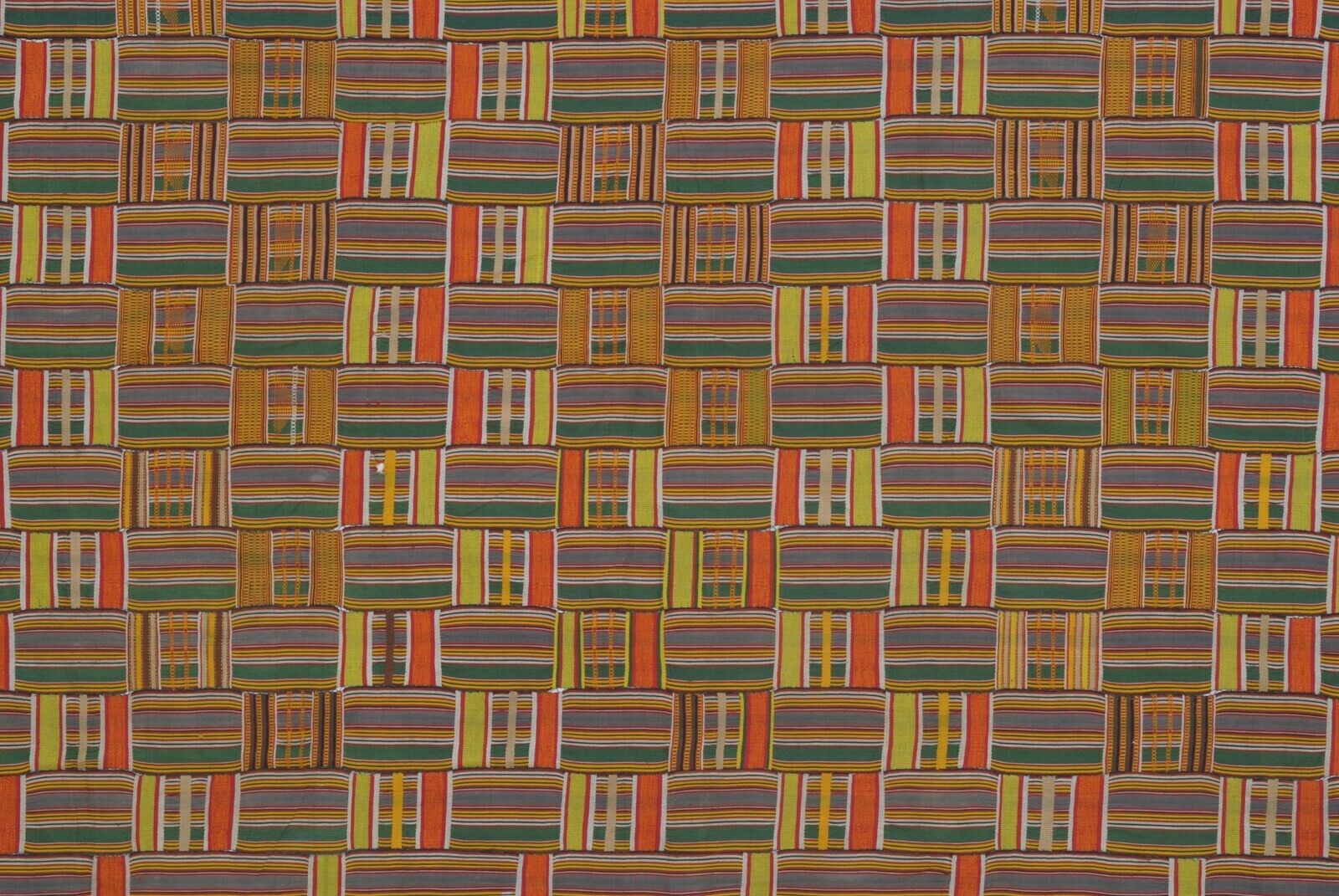 Seltene alte afrikanische Kente Ewe Volta Ghana handgewebtes Tuch Textil Wohnkultur Kunst - Tribalgh