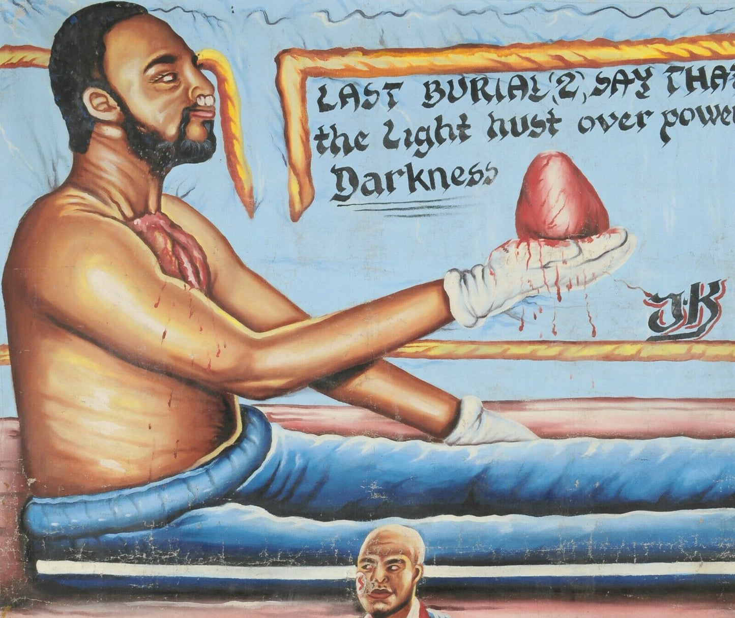 Cinema Movie Ghana poster African hand painted canvas Last Burial 2 - Tribalgh