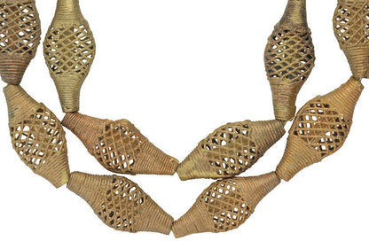 Handmade brass beads bronze Ashanti Akan lost wax African trade Ghana ethnic - Tribalgh