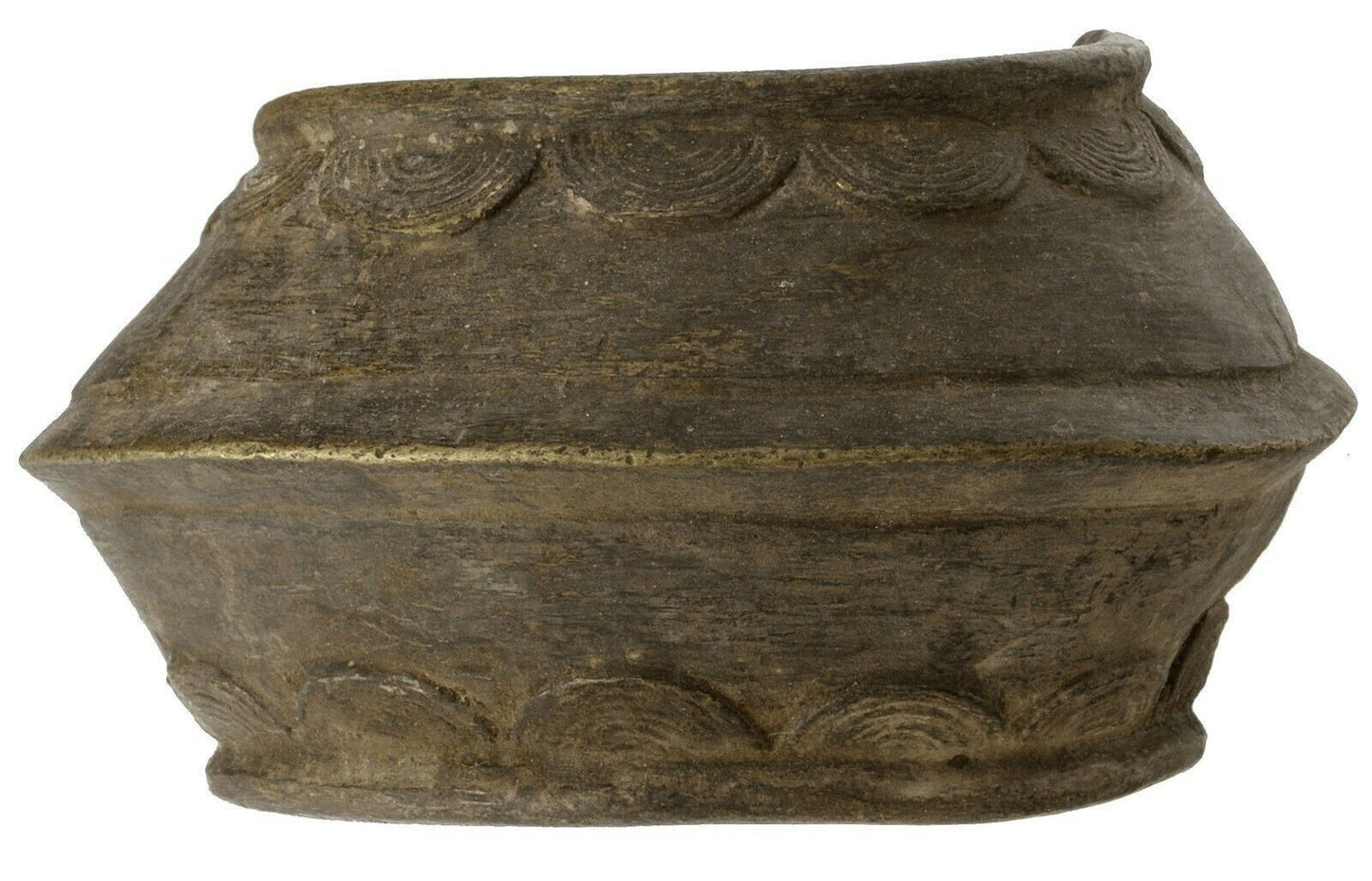 Antike afrikanische Messingbronze Manschettenarmband Währung Akan Fulani Ghana Ethnic Art - Tribalgh