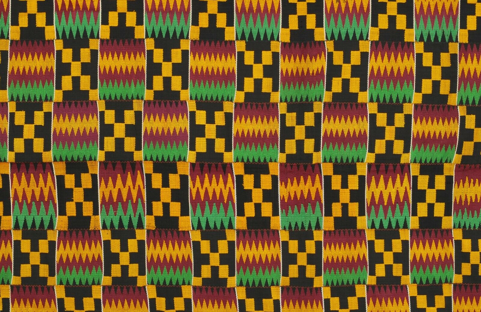 Rare African kente hand woven handmade cloth textile fabric Ashanti Ghana FATHIA - Tribalgh
