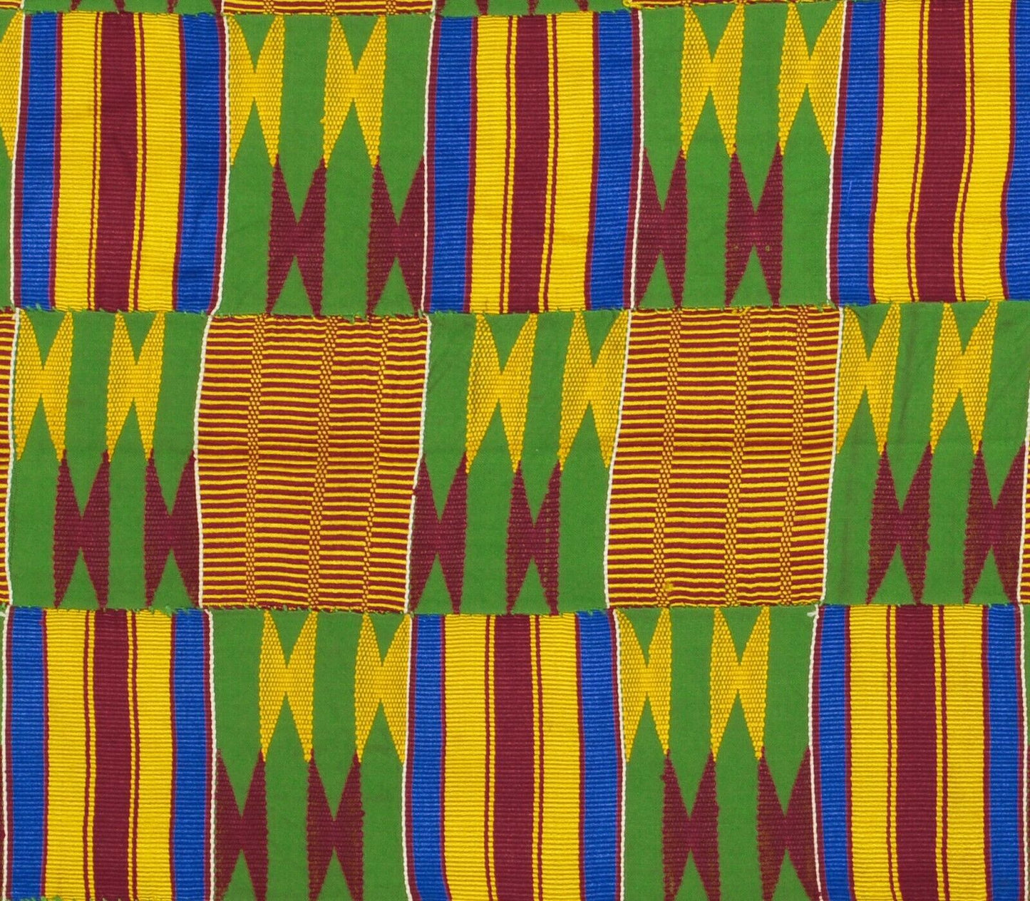 Old African Kente Ghana handwoven cloth Ashanti Asante Akan textile weaving Art - Tribalgh