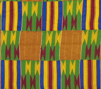 Altes afrikanisches Kente Ghana handgewebtes Tuch Ashanti Asante Akan Textilwebkunst - Tribalgh