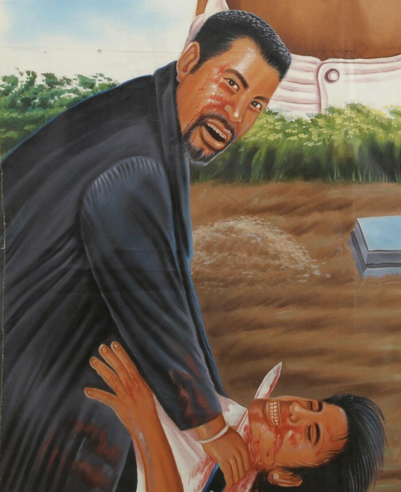 Ghana Poster del film dipinto a mano Arte del cinema africano JUJU RETURN OF ONE MORE MAN 3 - Tribalgh