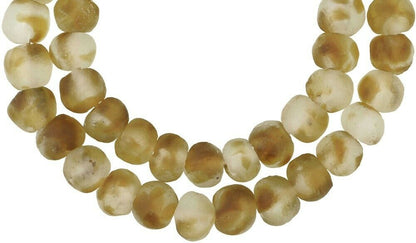 Afrikanischer Handel recycelte Perlen Pulverglas Krobo handgefertigter ethnischer Schmuck Boho-Kunst - Tribalgh