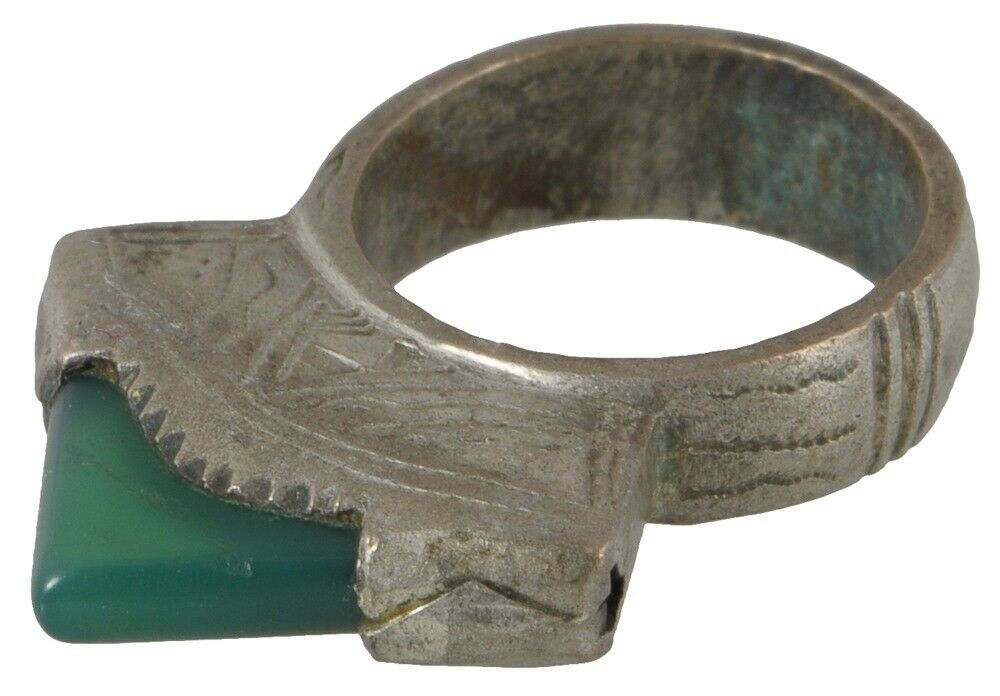 Tuareg Old silver ring jewelry African art Sahara Berber Niger Mali - Tribalgh