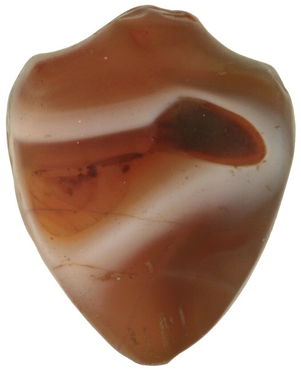 Antique Stone Bead Carnelian Agate Old African Trade Handmade Large Pendant Boho