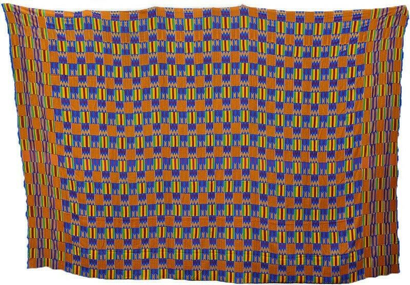 Kente African Ashanti Asante hand woven cloth Art Ghana Akan wall decoration Art - Tribalgh