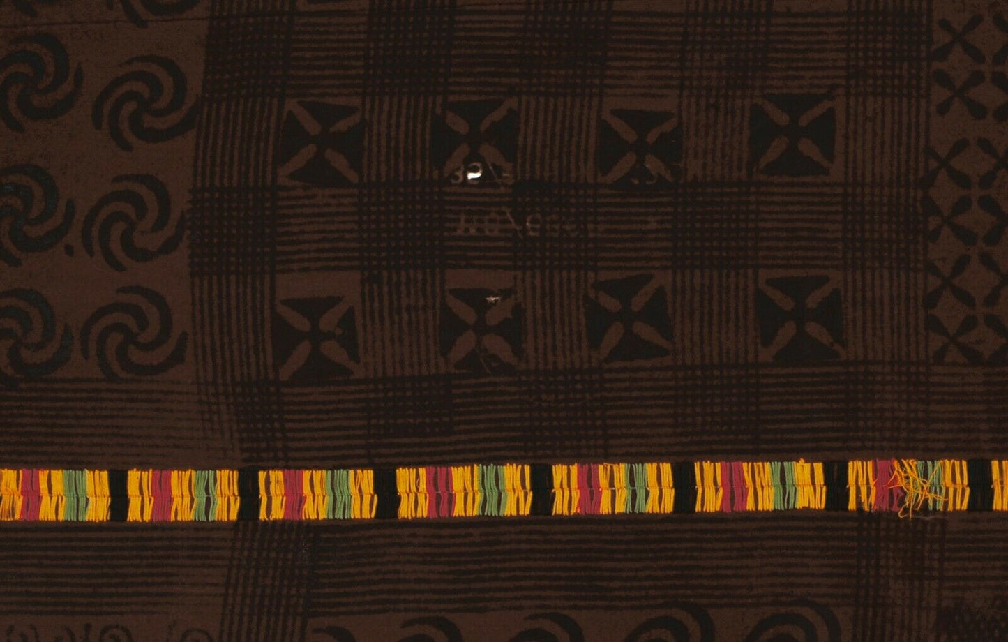 Adinkra Ashanti Tuch Dekoration Afrikanischer Ghana Stoff handgestempelt Westafrika - Tribalgh
