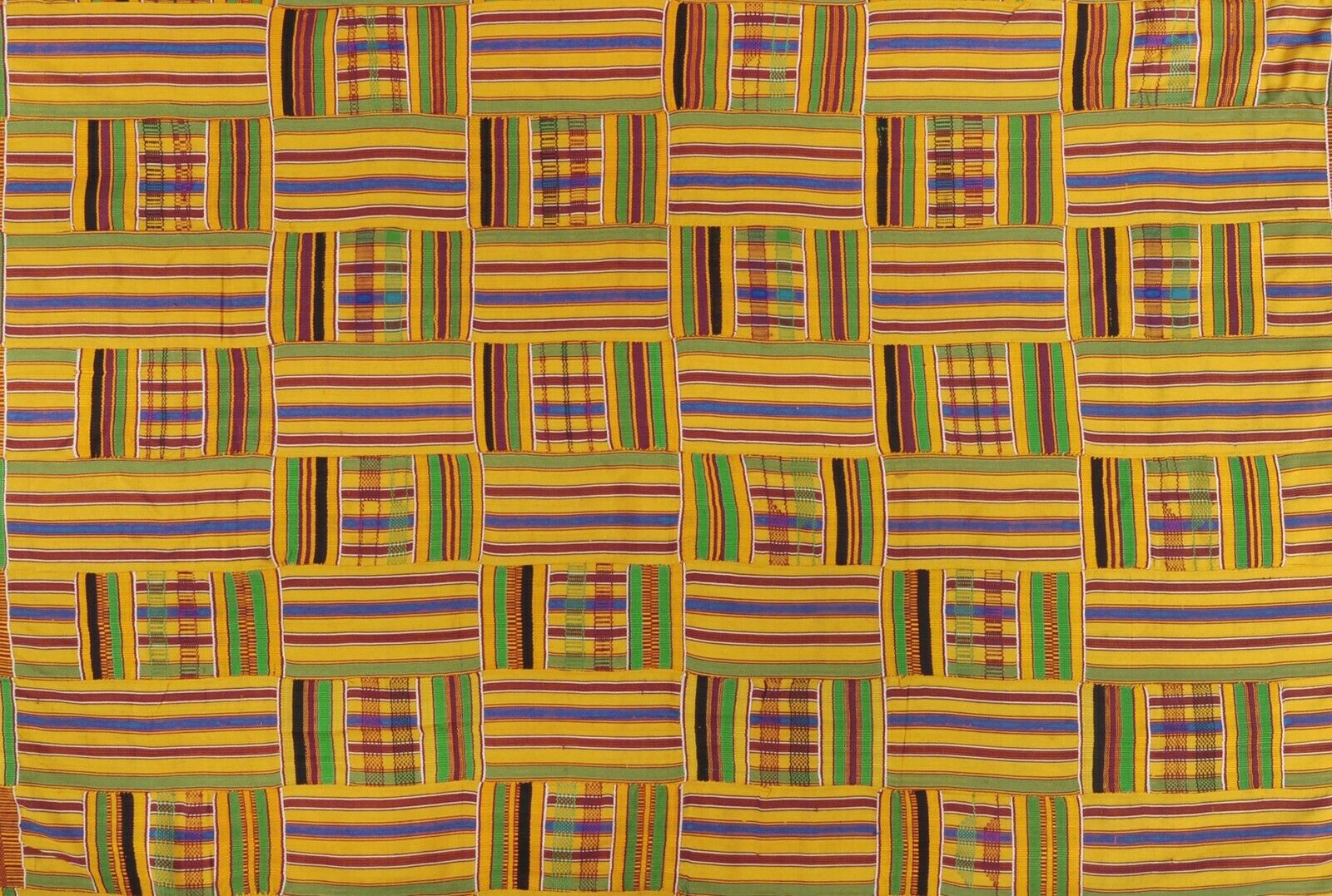 Ashanti Kente hand woven cloth Asante African Akan home decoration textile Ghana - Tribalgh