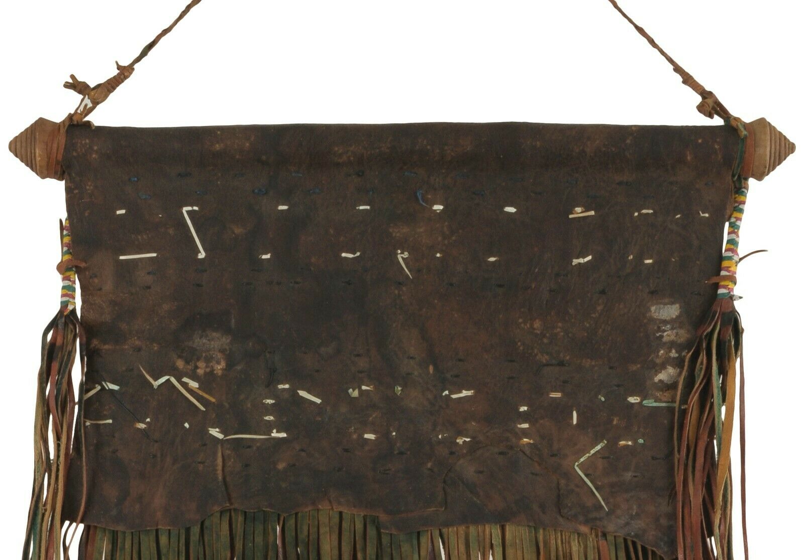 Old African Art Tuareg leather tent decor panel Mali Niger Sahara desert Ethnic - Tribalgh