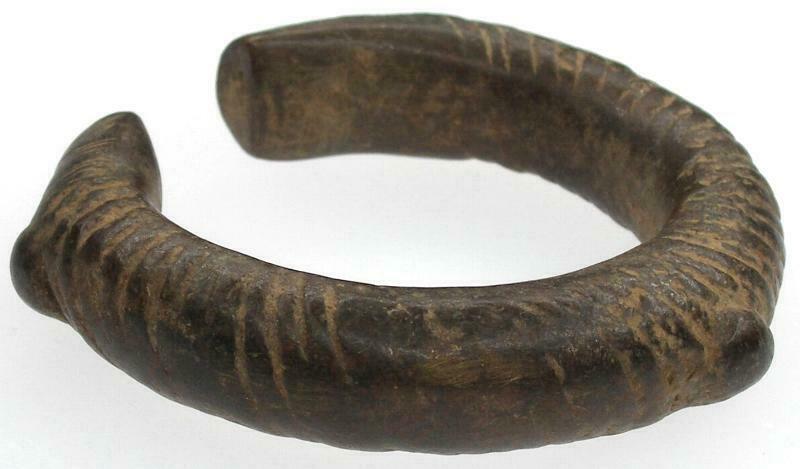 Antikes Messing Bronze Armband Währung African Fulani Ghana Art Authentic - Tribalgh