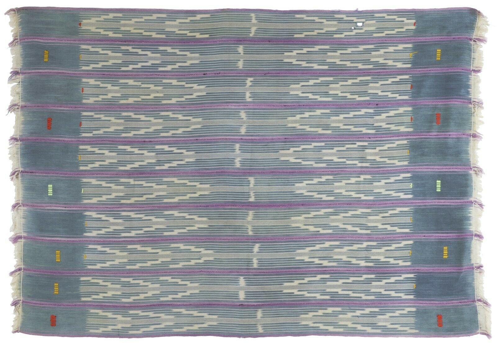 Vintage African Ivory Coast Baule hand woven cloth textile home decoration - Tribalgh