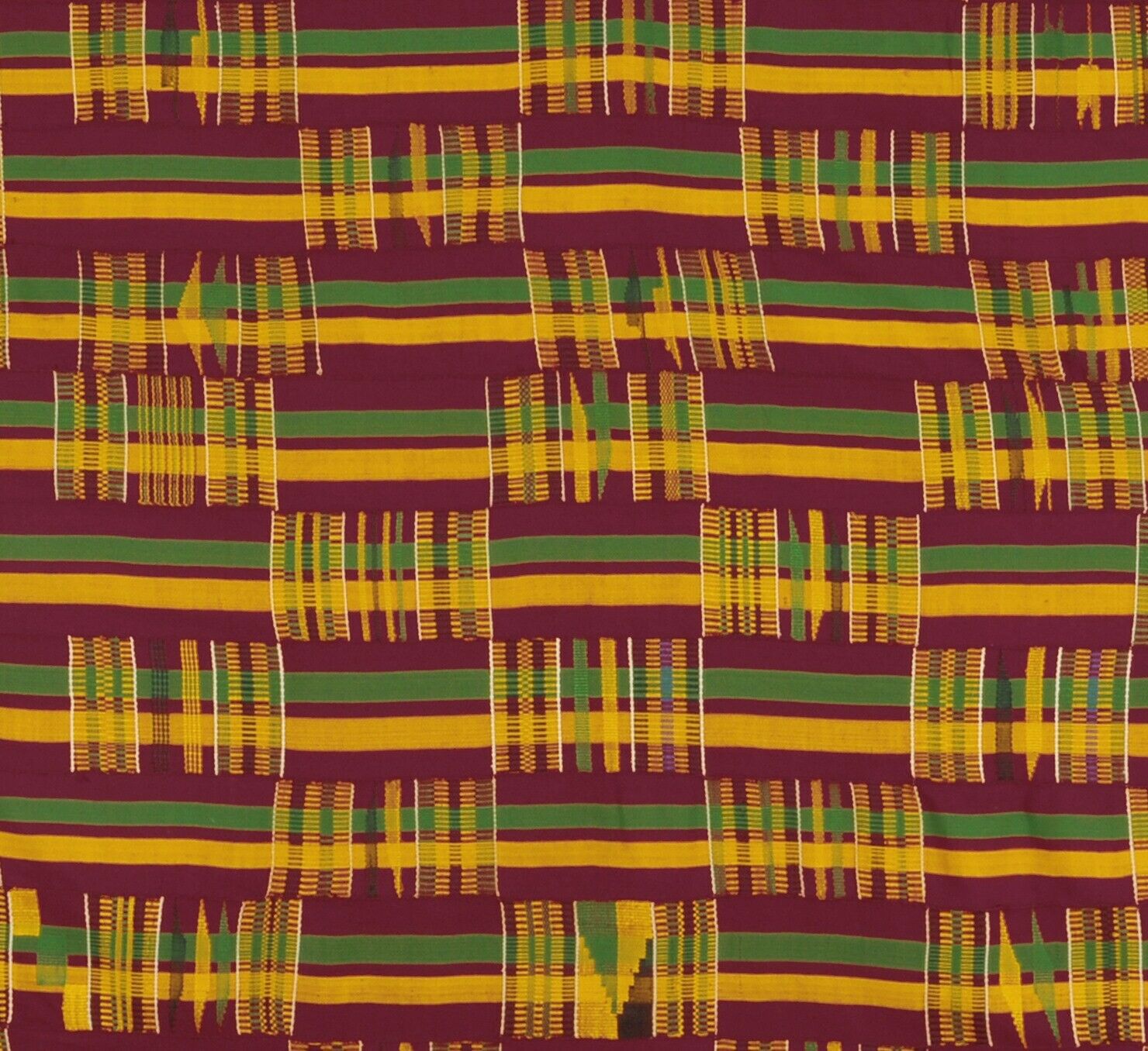 Kente cloth handwoven African Ghana Ethnic Asante Akan Art decoration textile - Tribalgh