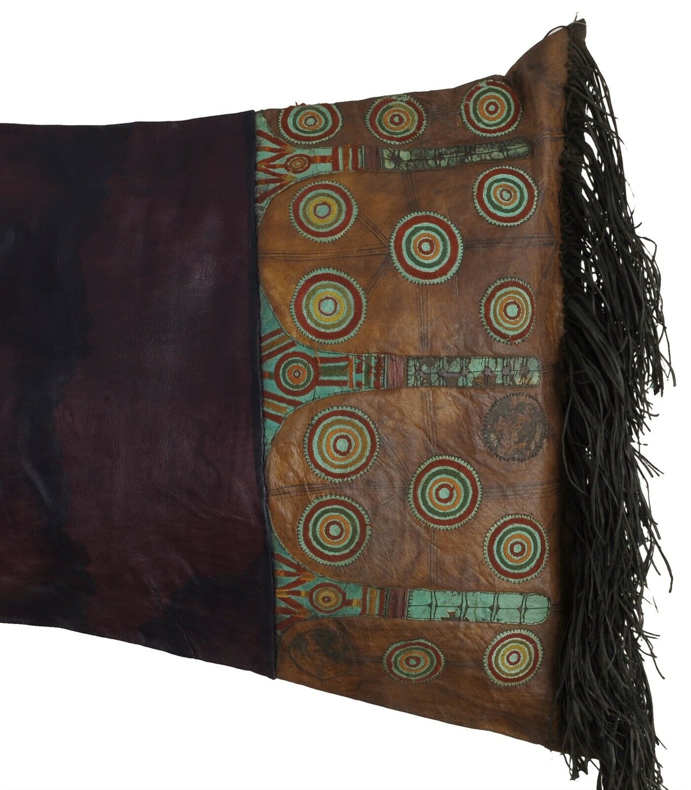 Old African Tuareg leather Pillow Case Mali Niger Sahara desert Bedouin Ethnic - Tribalgh