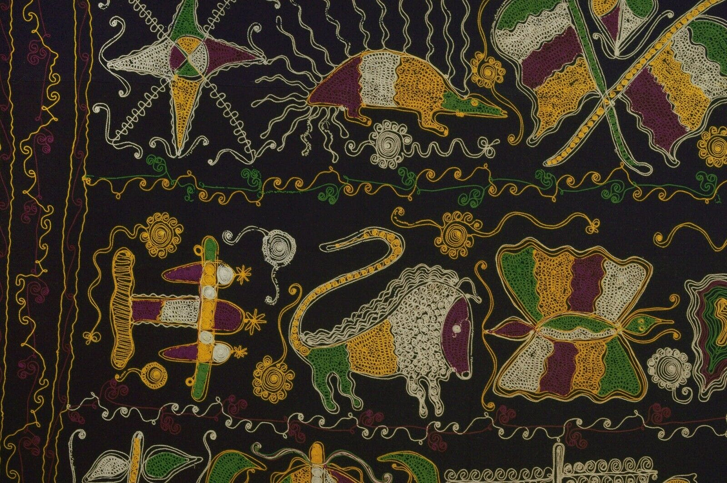 Cloth Of The Great Akunitan Ghana Ashanti African Cloth Fabric Ethnic Tribal - product focus