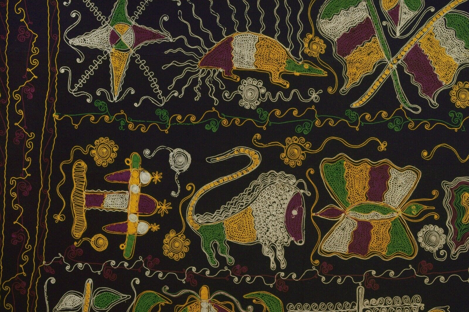 Cloth Of The Great Akunitan Ghana Ashanti African Cloth Fabric Ethnic Tribal - product focus