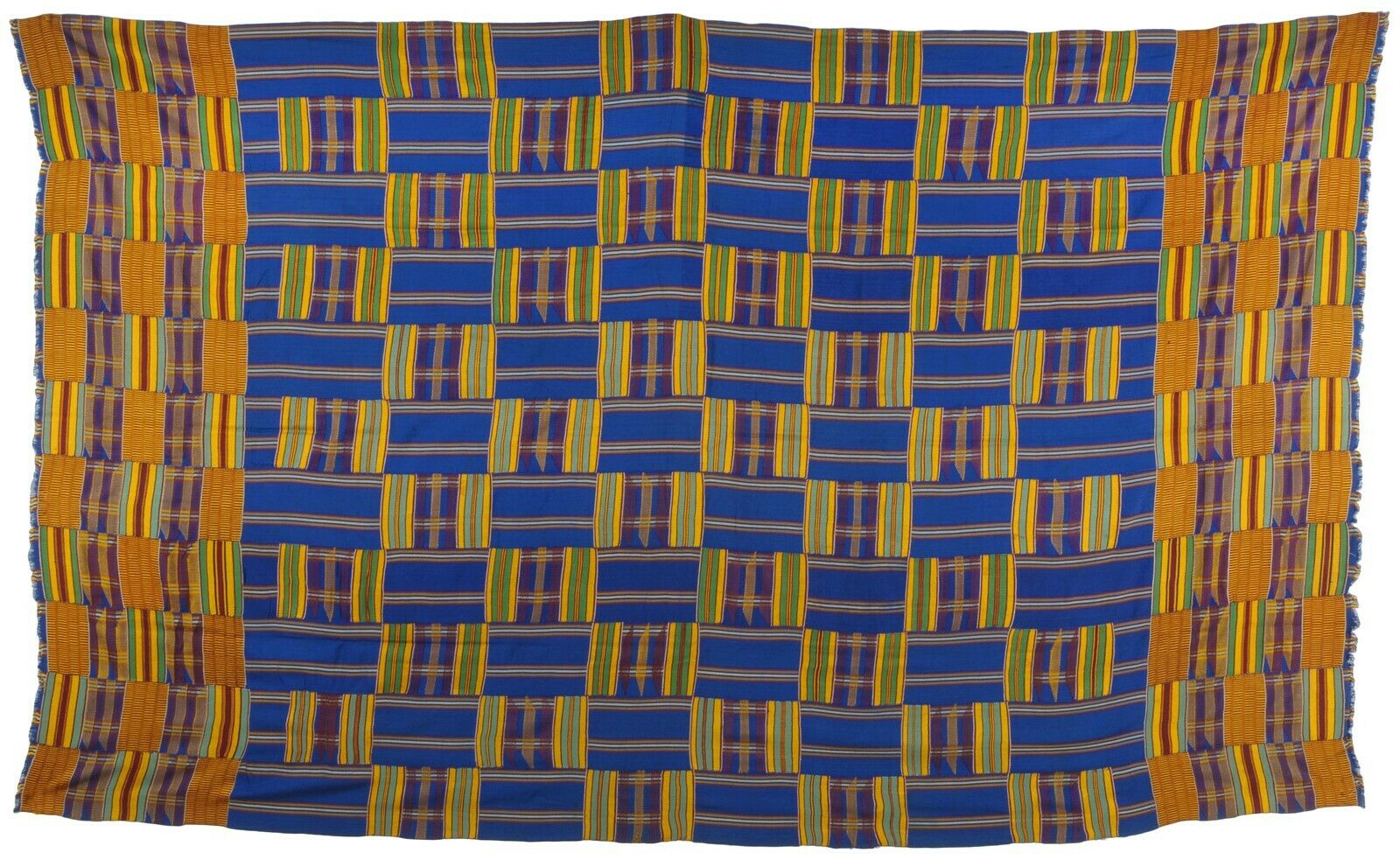 Ashanti Kente hand woven cloth Asante African Akan home decoration textile Ghana - Tribalgh