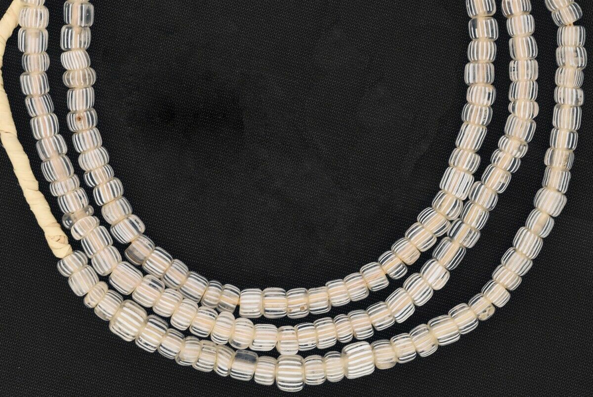Antique Gooseberry Venetian glass beads old African trade Ghana necklace - Tribalgh