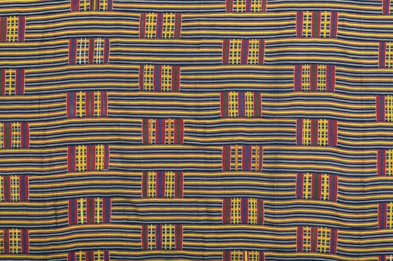 Ewe Ghana Kente Cloth Old African hand woven textile home Art decoration - Tribalgh