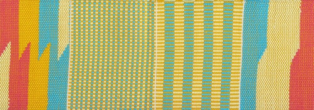 Kente Scarf Ghana African Cloth Handwoven Stole Ashanti Fabric Home Decoration - alternate view