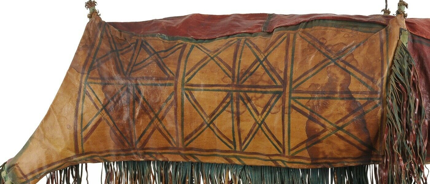 Camel Saddle Bag Old African Tuareg leather Sahara Niger Mali Sahara Bedouin - Tribalgh