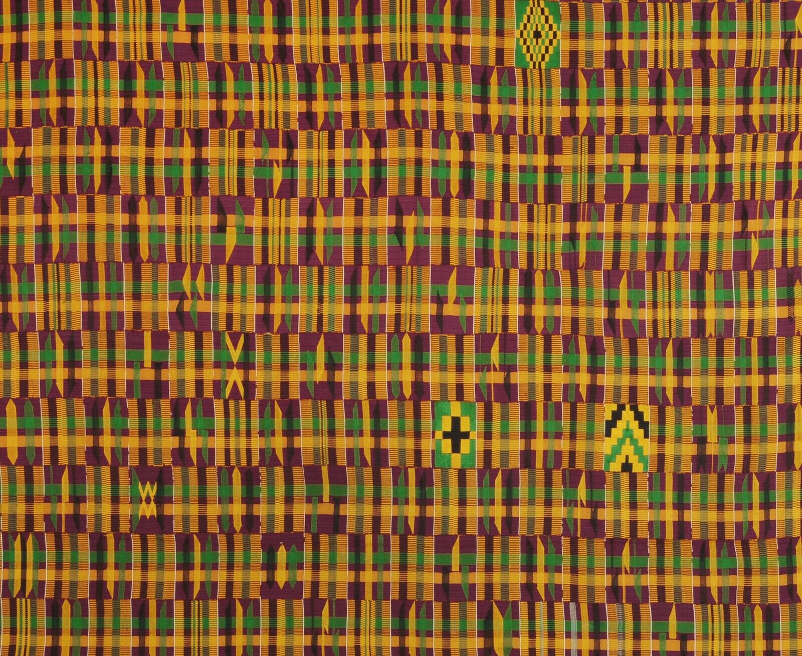 African Kente hand woven cloth Ashanti Asante Akan home decoration textile Ghana - Tribalgh