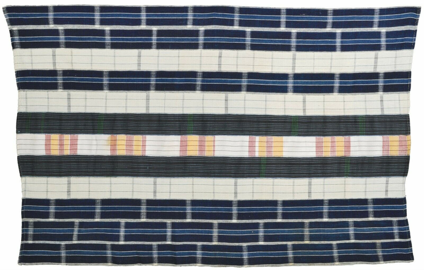 Afrikanische Elfenbeinküste Baule handgewebtes Tuch Vintage Textil Wohnkultur Kunst - Tribalgh