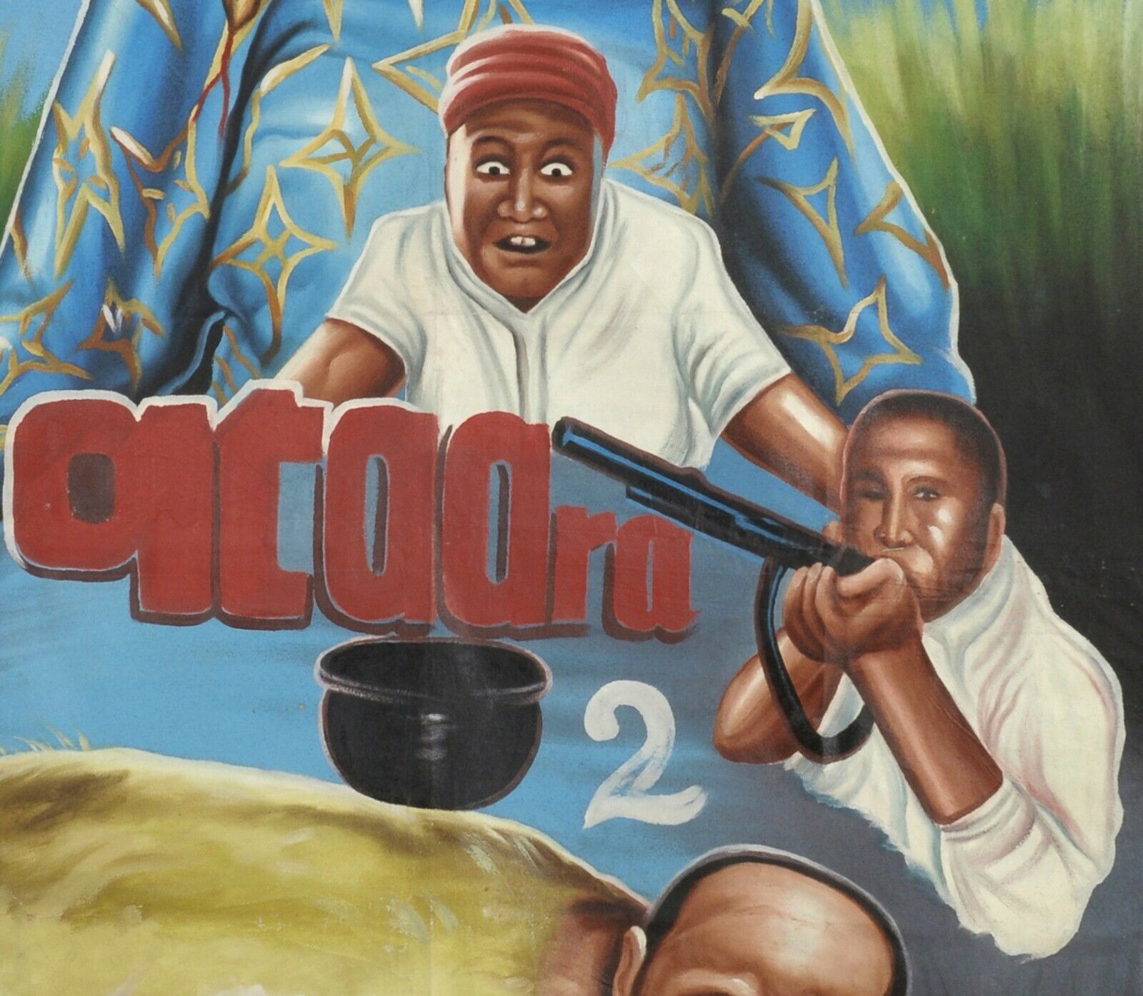 Movie poster African hand painted canvas home decor Ghana ATAARA 2 - Tribalgh