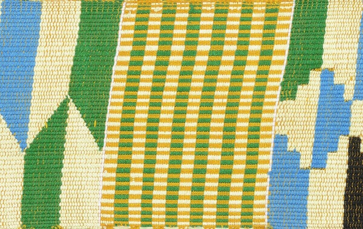 Kente Handwoven Ghana Ashanti scarf African cloth stole fabric Authentic Art - Tribalgh